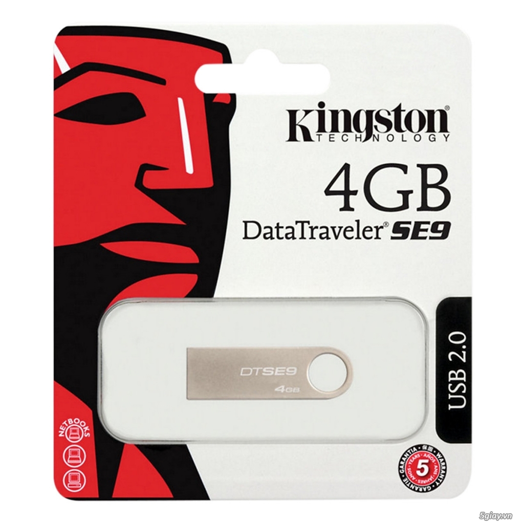 USB Kingston 4G,8G,16G,32G,64G,128G DTSe9 BH 2N (MUA 20 TẶNG 01) - 3
