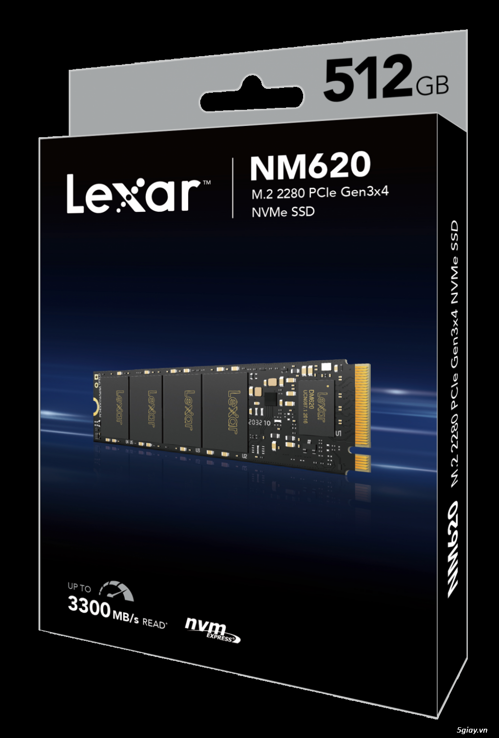 Ổ cứng SSD Lexar NM620-512GB M.2 2280 PCIe - HÀNG CHÍNH HÃNG