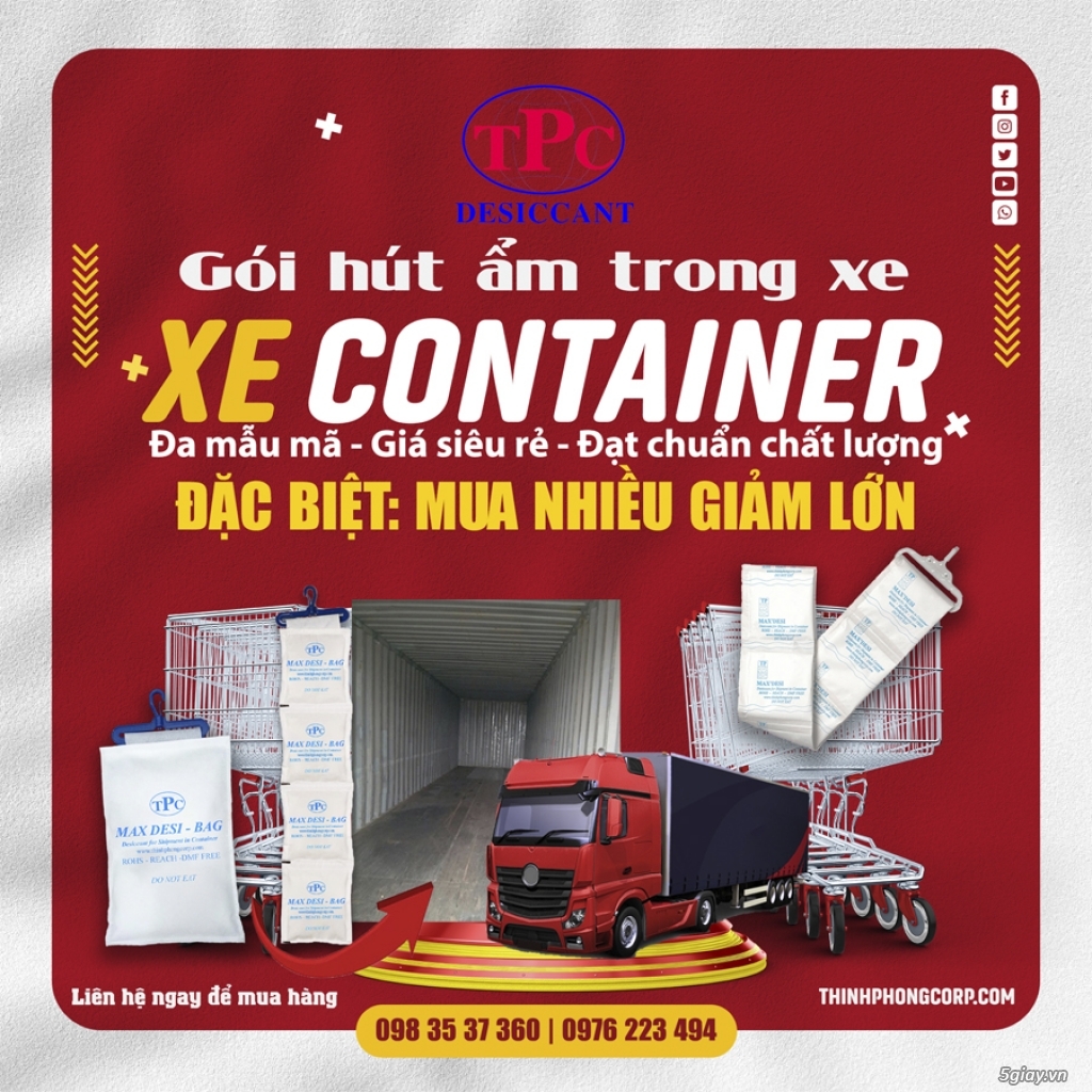 Gói hút ẩm trong xe container - 3