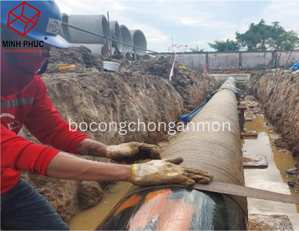 Băng vải mỡ chống ăn mòn cho đường ống kim loại Premtape - 4