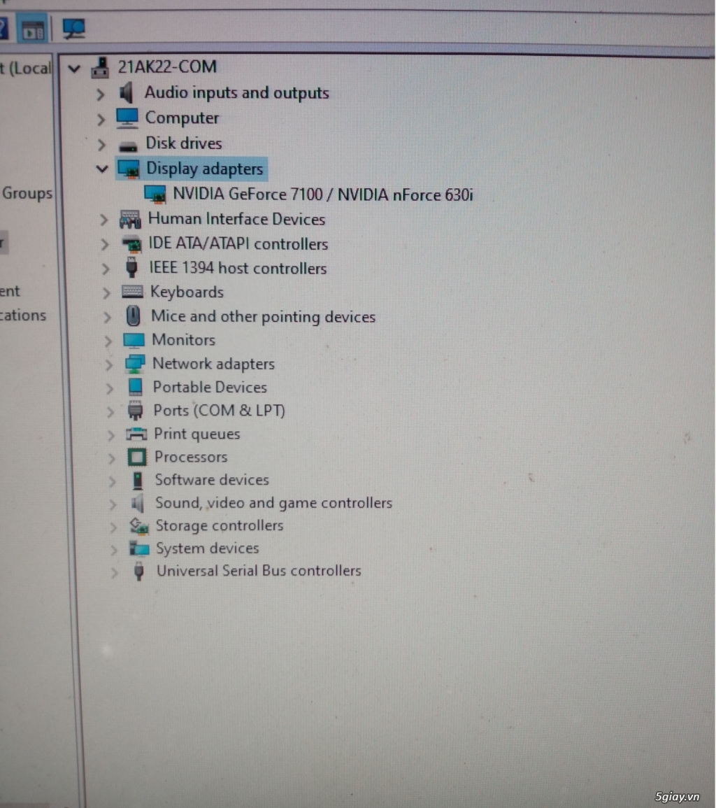 Acer aspireX1800 Card Geforce 7100 onboard - 5