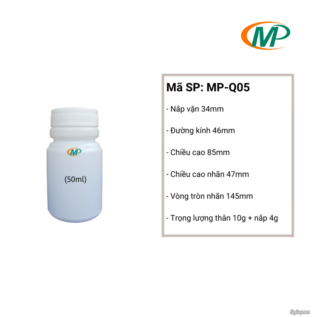 Chai nhựa 50ml_Chai nhựa 50ml vuông_Chai nhựa 50ml HDPE - 4