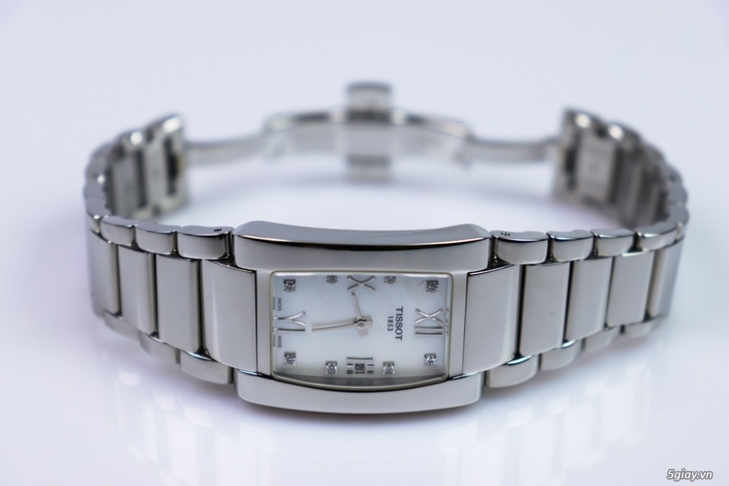 Đồng Hồ Tissot Nữ Mặt khảm xà Cừ, Đính Kim Cương - Fullbox - 9