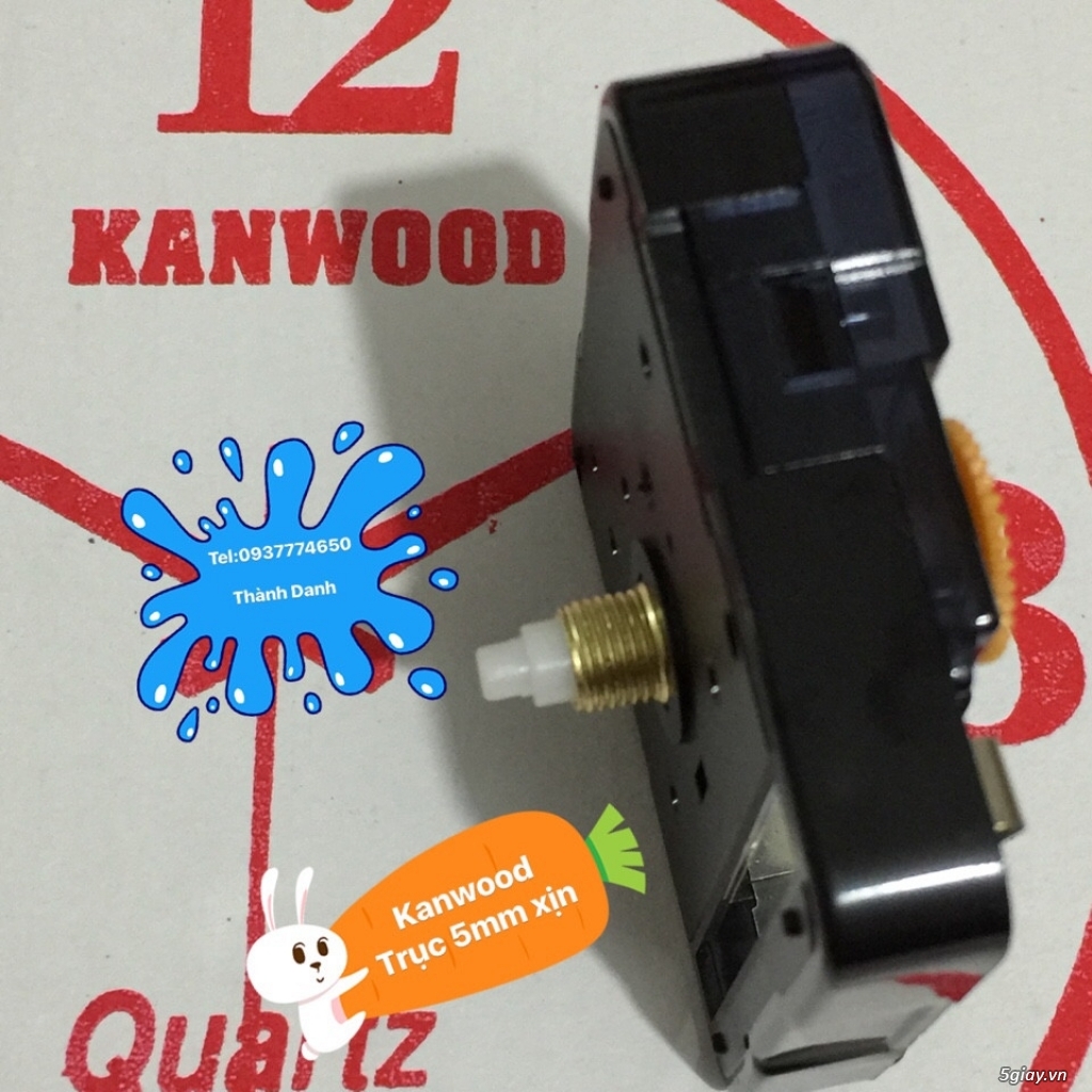 Máy đồng hồ treo tường Kanwood trục 5mm, 13mm, 18mm - 2