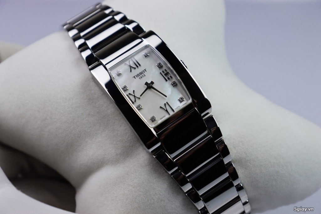 Đồng Hồ Tissot Nữ Mặt khảm xà Cừ, Đính Kim Cương - Fullbox - 2