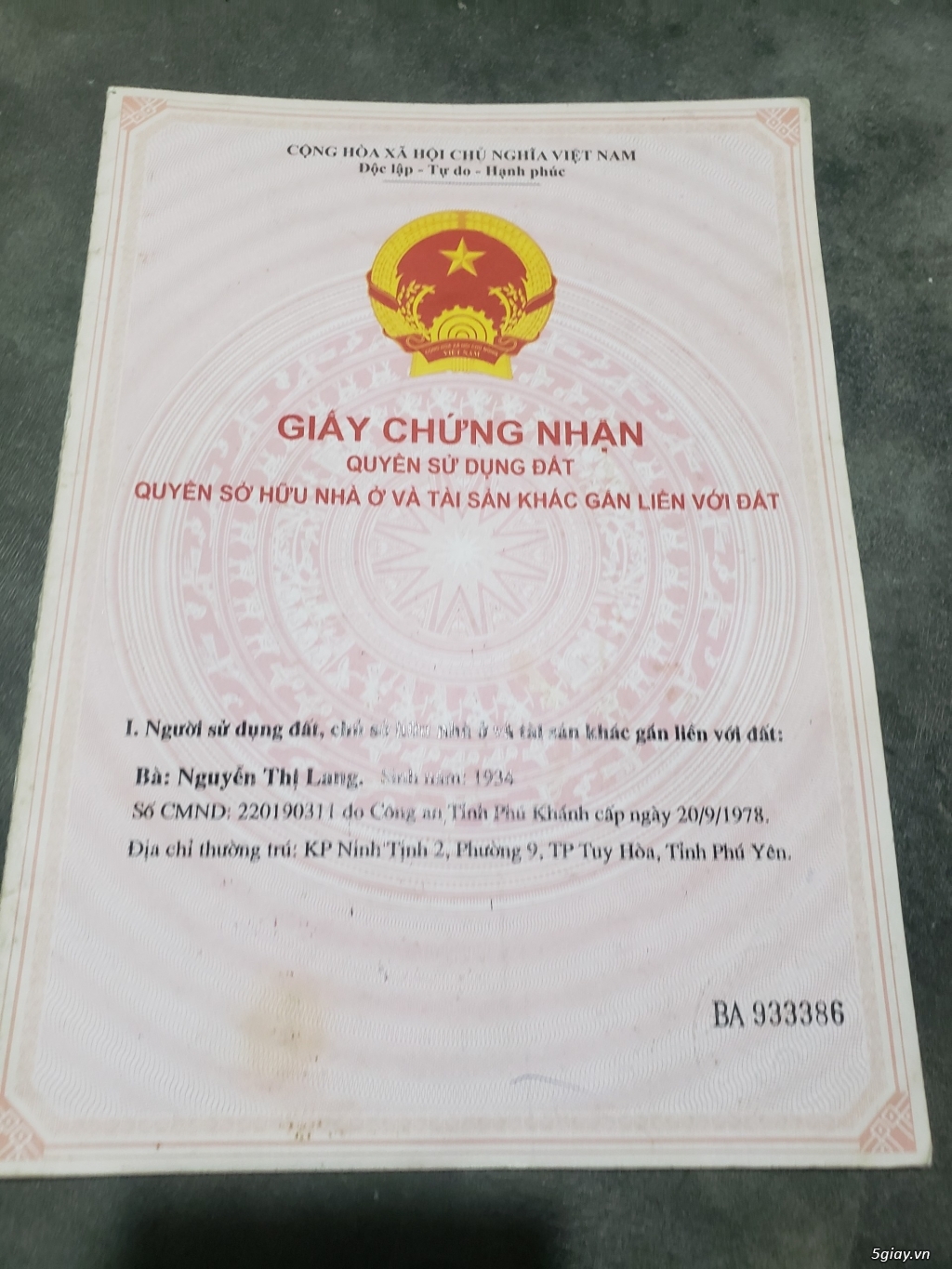Cần Bán: Đất 100m2 - Tuy Hòa - Phú Yên (phường 9, Ninh Tịnh 2)