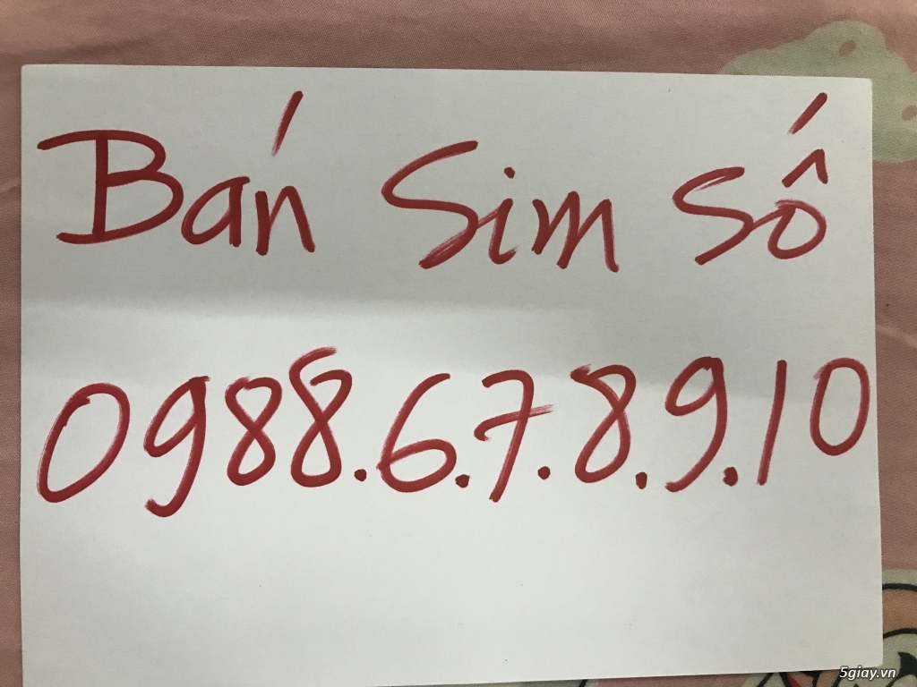 Cần bán sim số tiến 678910