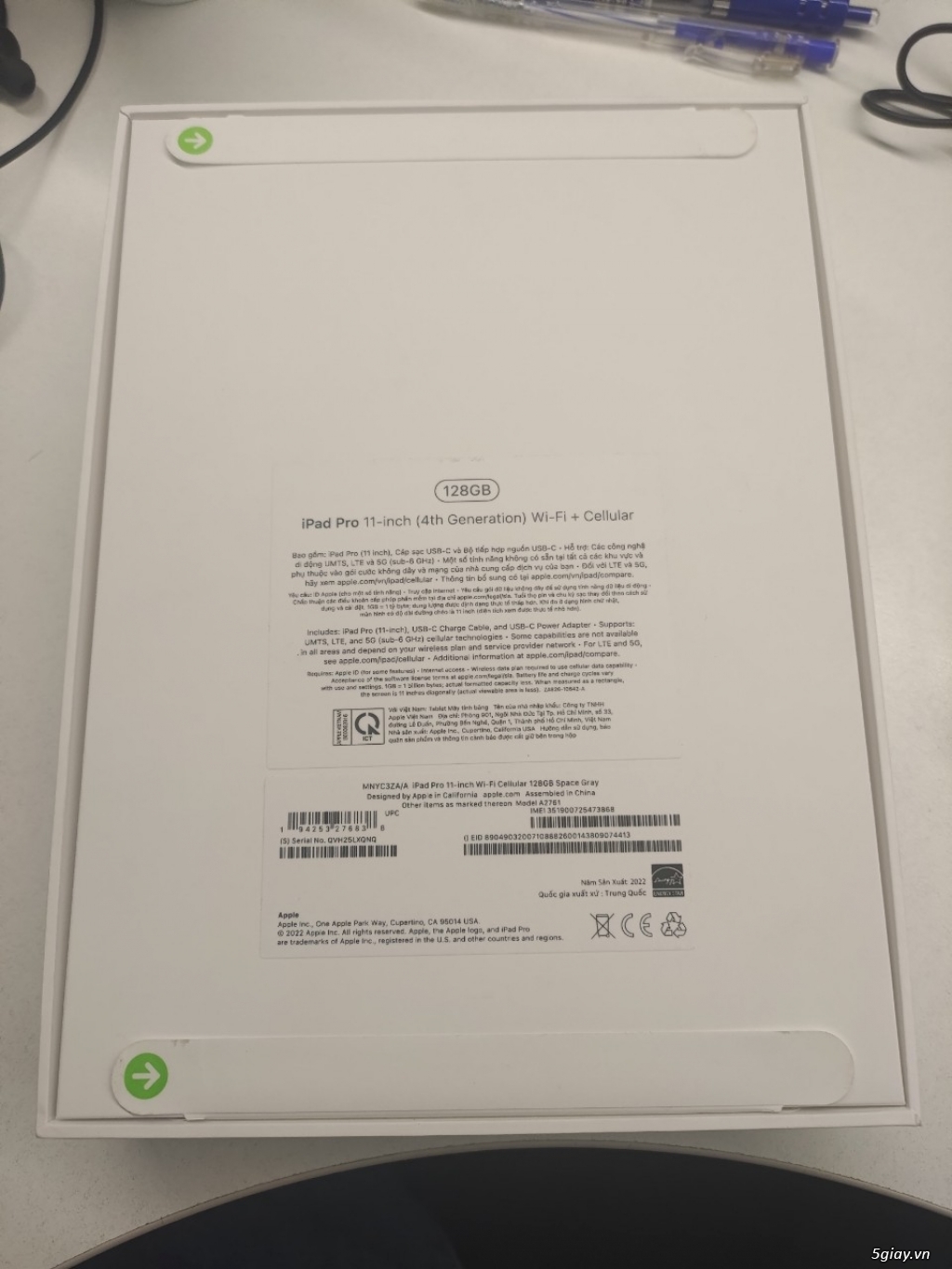 Ipad Pro 11 inch 2022 - M2 ( 4th generation) wifi + 5G