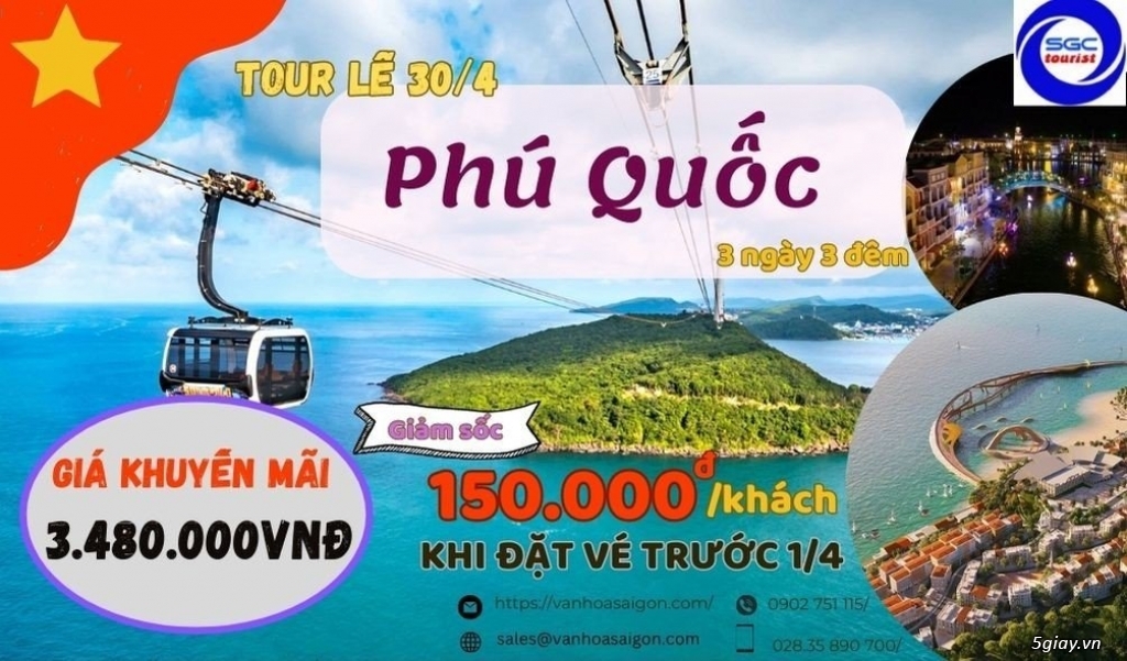 Tour du lịch Nha Trang - Phú Quốc - Đà Lạt 30/4 giá siêu rẻ - 30