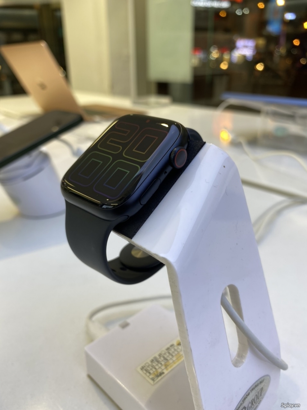 Đồng hồ Apple series 8 45mm midnight ESIM đời mới nhất new - 6