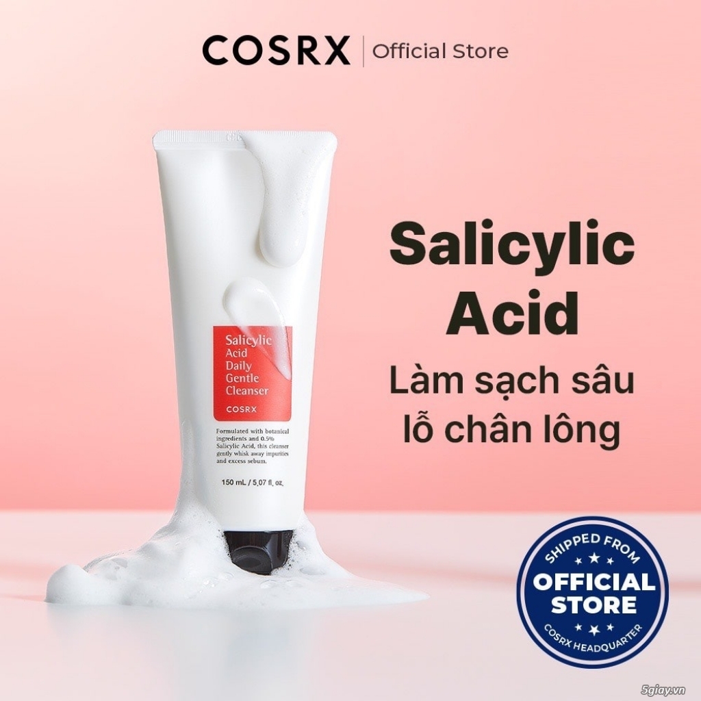 Sữa rửa mặt cosrx đỏ Salicylic Acid 150ml - 2