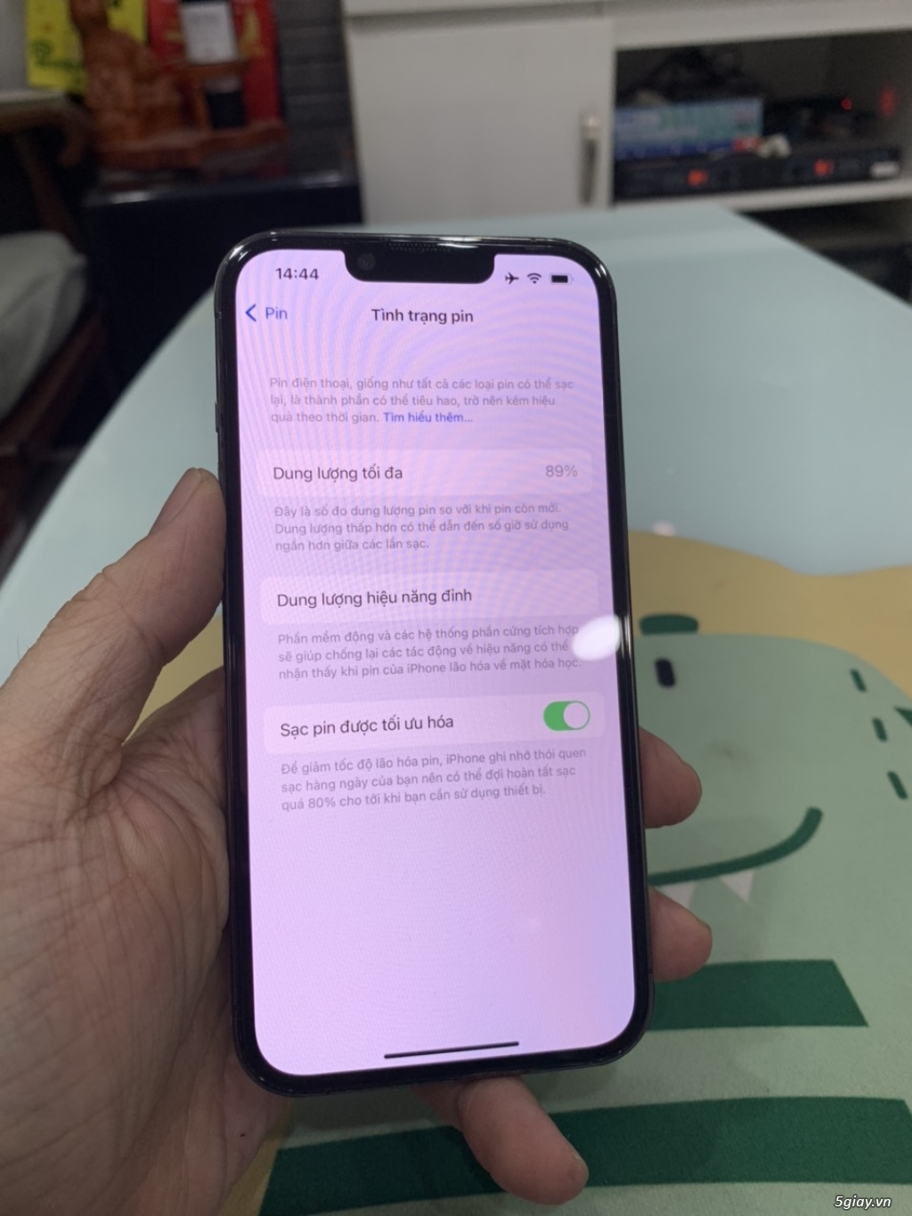 iPhone 13 Pro màn 6.1 256G đen, máy mã VNA, mới 99, Zin đẹp rẻ - 3