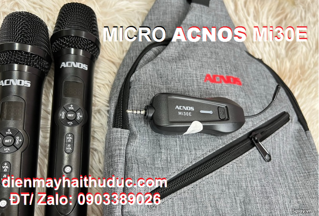 Micro không dây Acnos Mi30E kỹ thuật mới nhất trong dòng Micro - 1