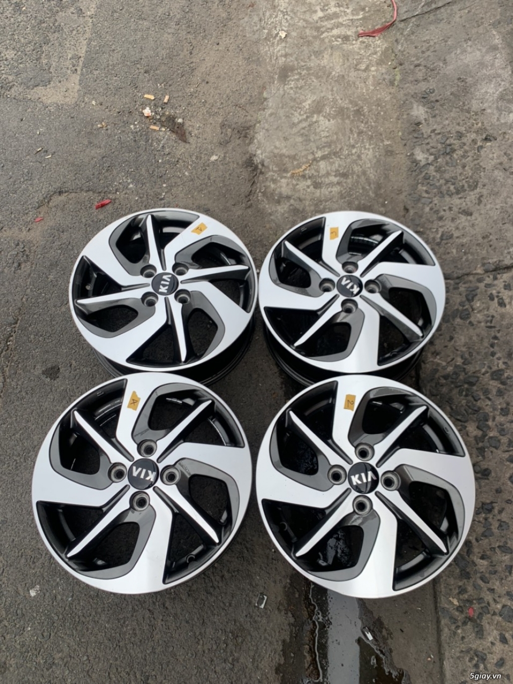 Mâm Zin Kia Morning 2022 tháo xe 15 inch thanh lý