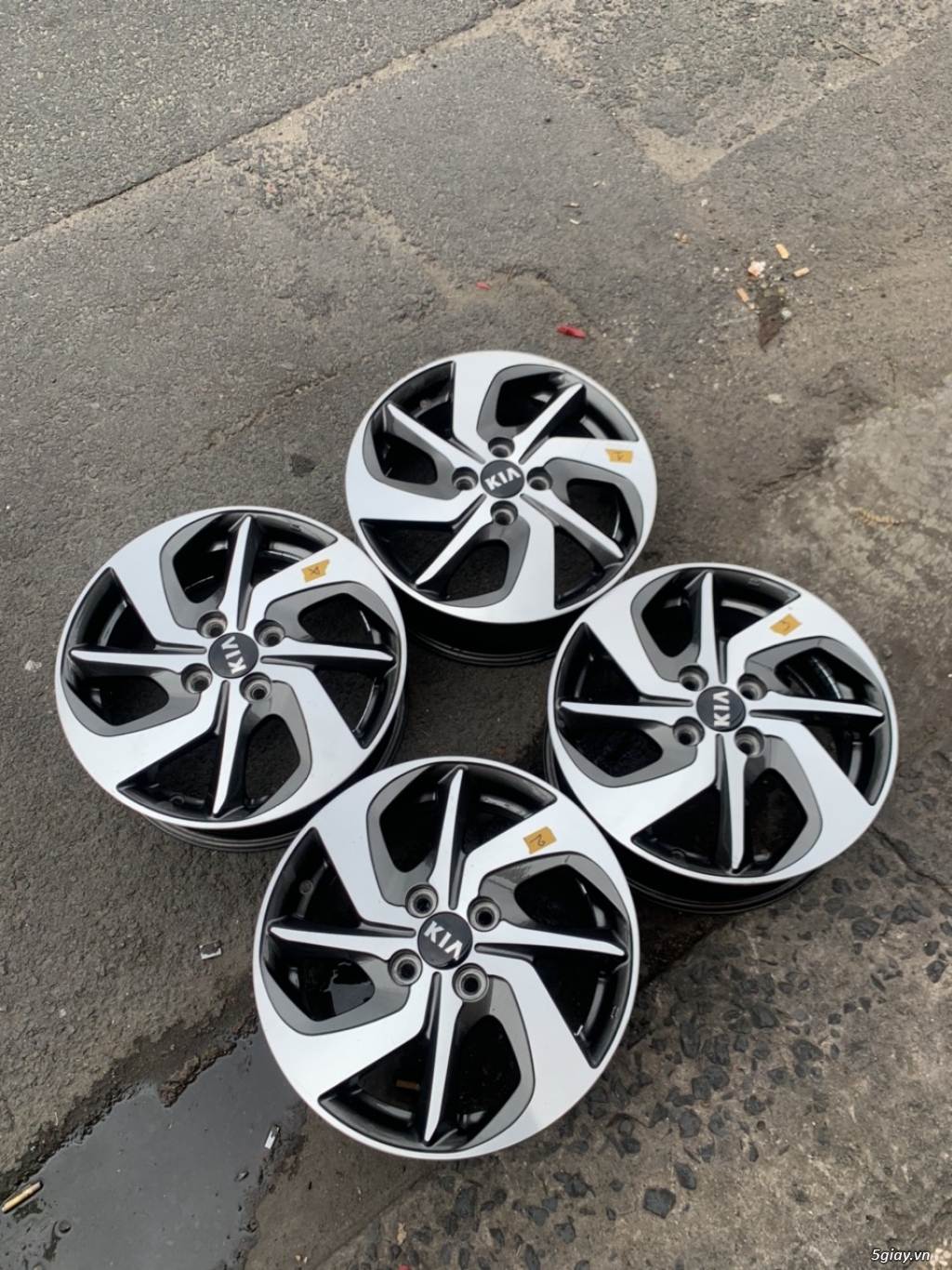 Mâm Zin Kia Morning 2022 tháo xe 15 inch thanh lý - 2
