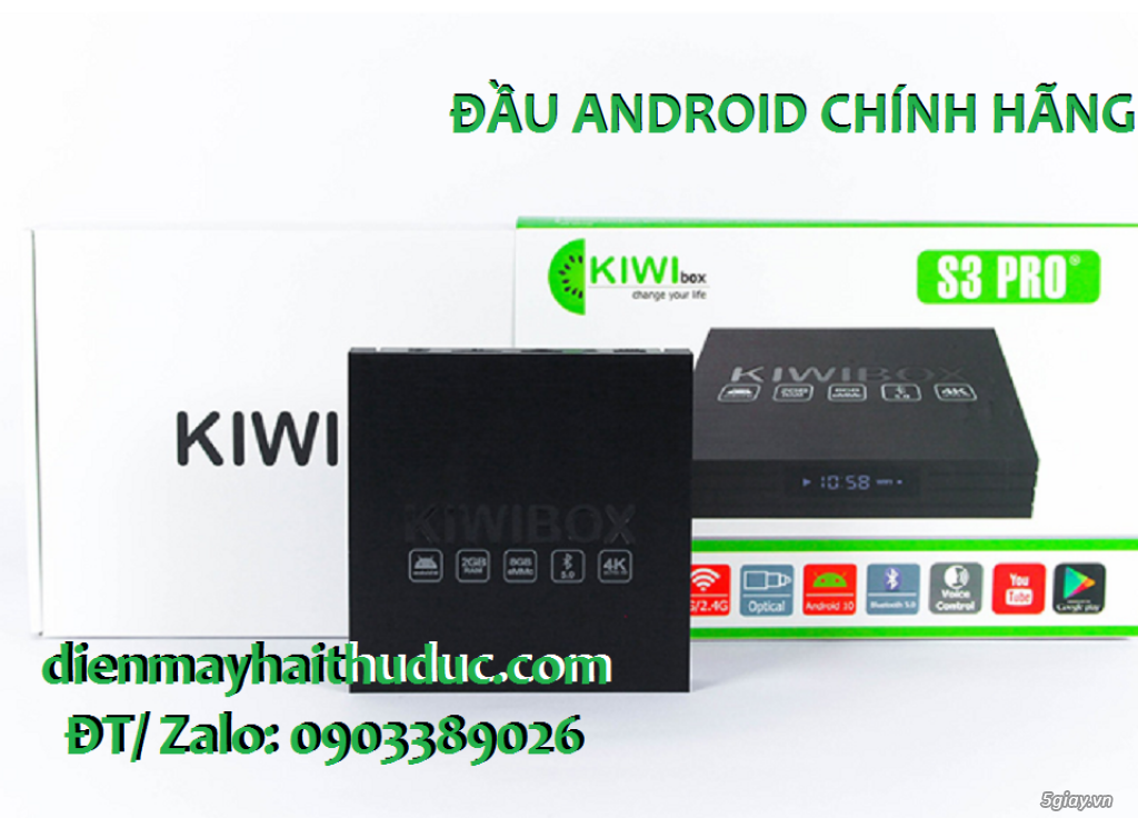 Android KiwiBox S3Pro đầu Android cao cấp chính hãng Việt Nam - 1