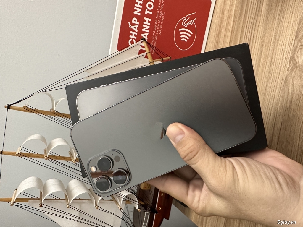 iPhone 13pro max fix iccid 128g Grey ko xài sim ghép - 2