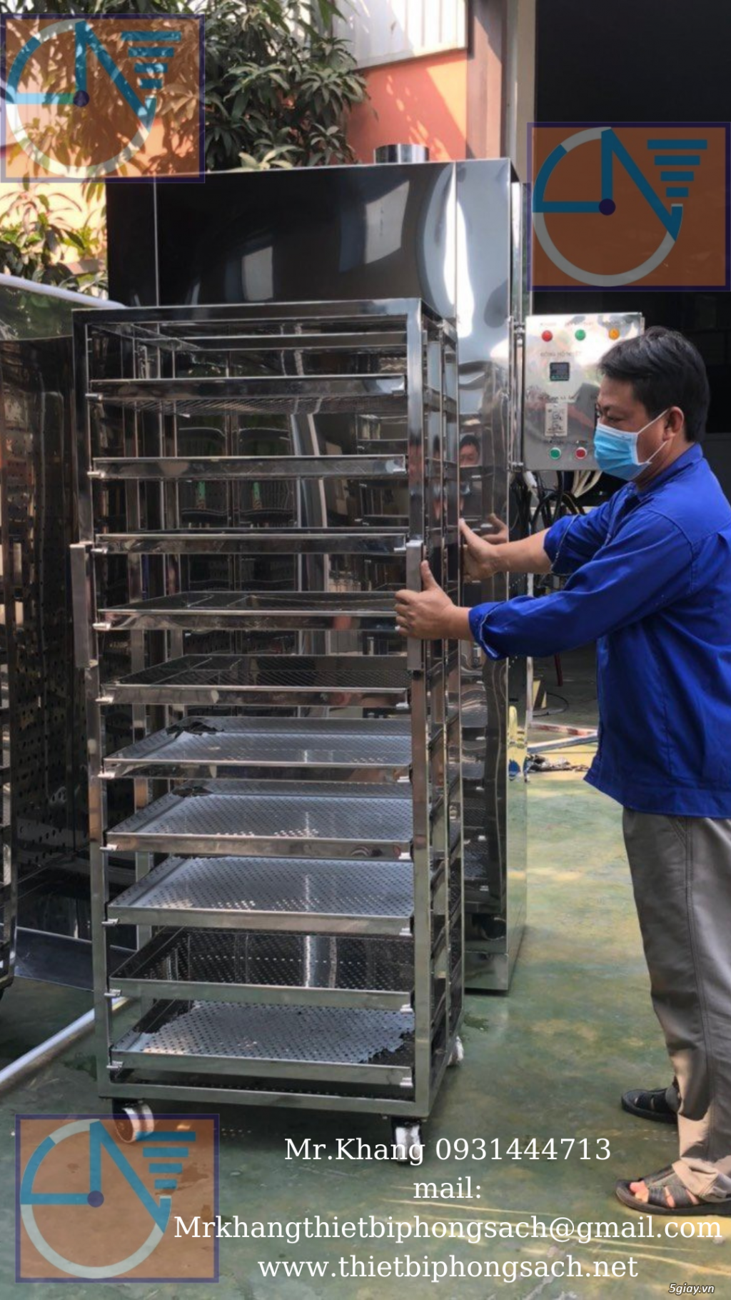 Tủ sấy lọ chai chuẩn GMP