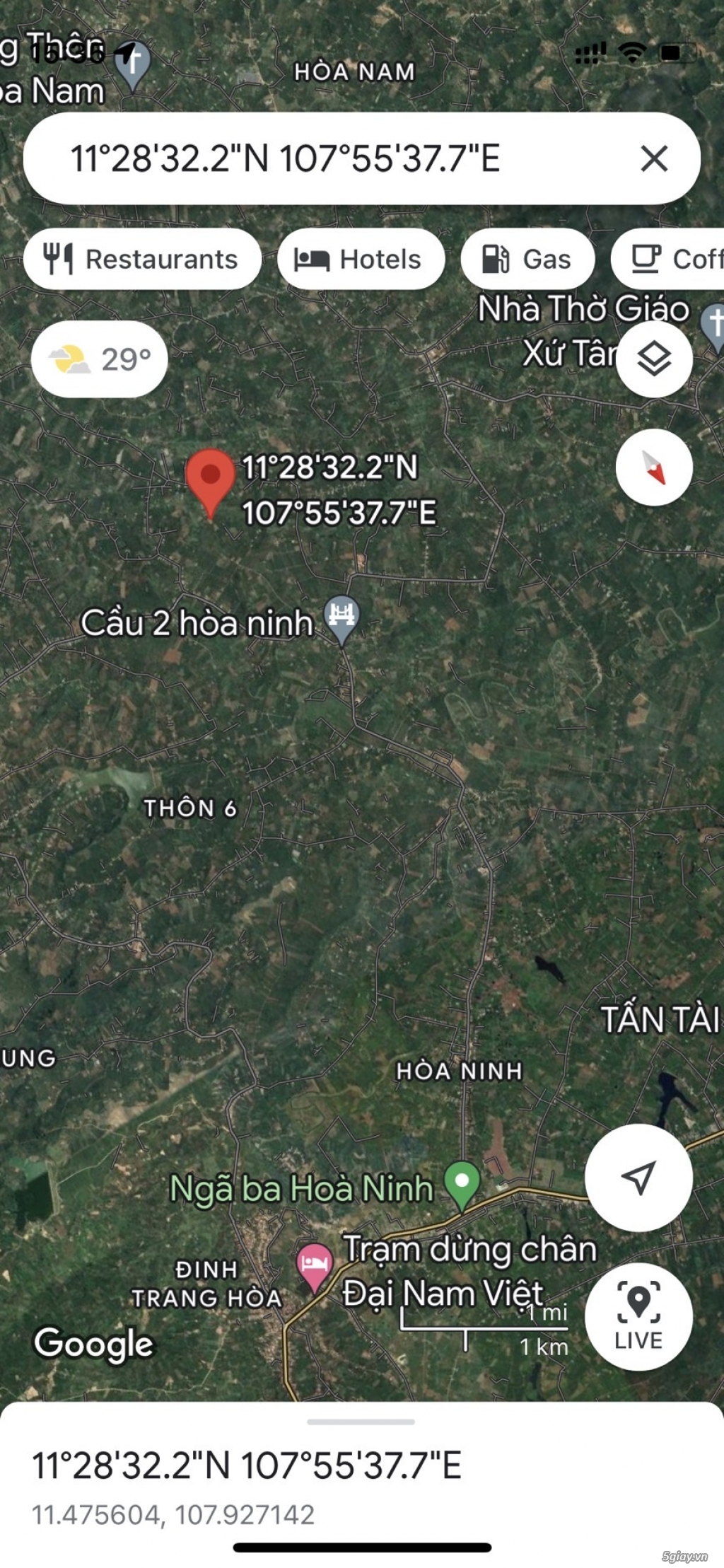 Bán lô đất QL 20 - có vườn Cafe, Hoà Bắc, Di Linh, Lâm Đồng - 2