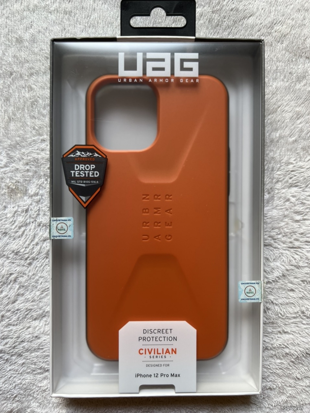 Ốp lưng UAG Civilian iphone 12 Pro Max - Màu Cam