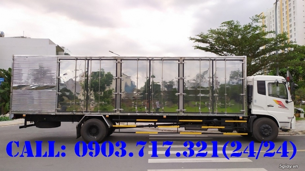 Bán xe tải DongFeng B180 thùng kín dài 9m7 nhập khẩu 2022 giá hỗ trợ - 2