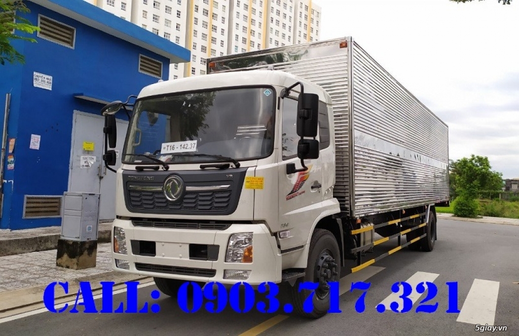 Bán xe tải DongFeng B180 thùng kín dài 9m7 nhập khẩu 2022 giá hỗ trợ