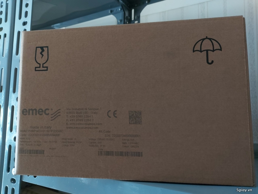 Bơm Châm Hóa chất EMEC Italy - Công suất 16 L/h 1 bar VCO0116 - 1