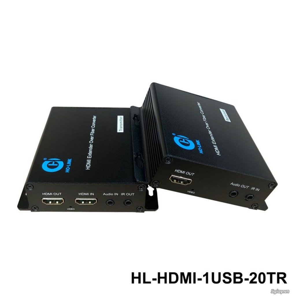 Bộ kéo dài HDMI qua quang 1Fo có kèm cổng usb - 1