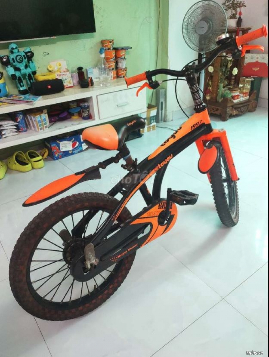 Cần bán : Xe đạp trẻ em thể thao Toyou màu Cam-Đen - 1