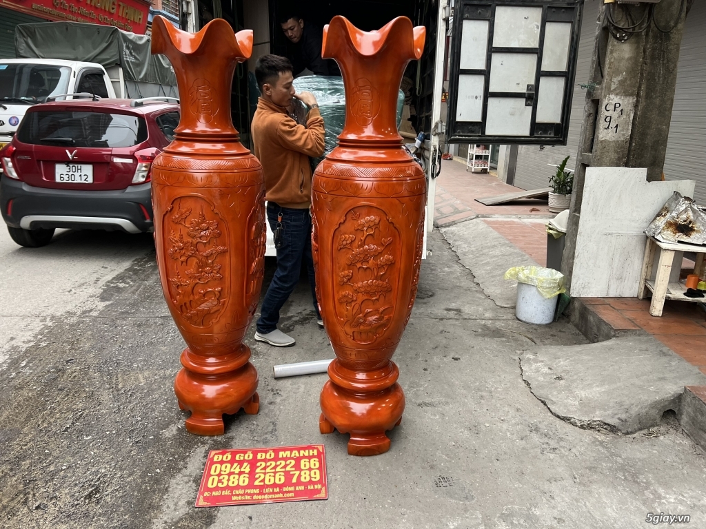 Lục Bình Gỗ Xà Cừ - 9