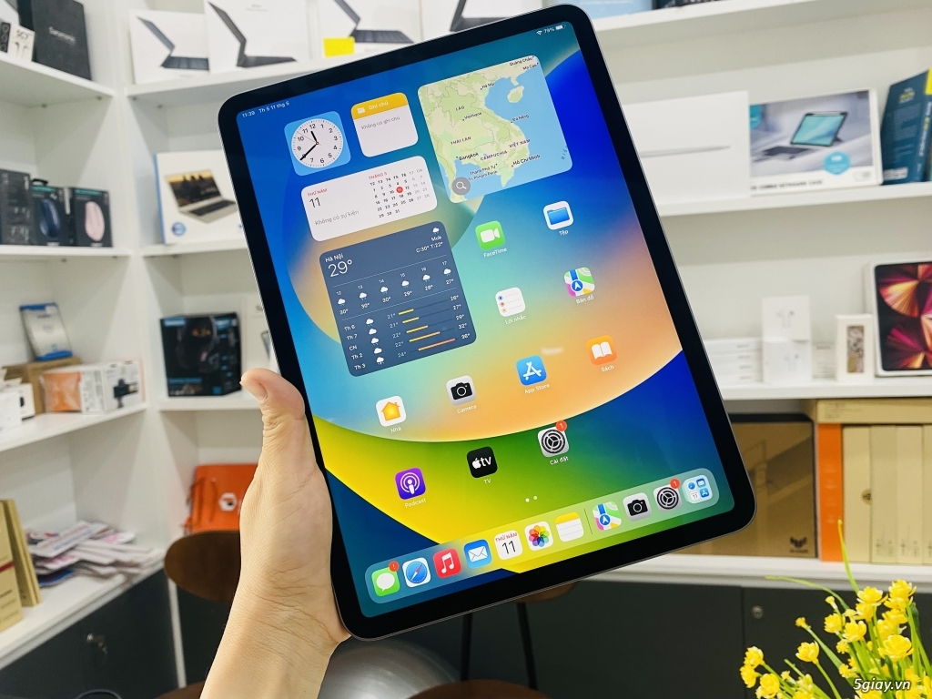 iPad Pro 11inch M1 128gb wifi 5G sạc ít <5 lần - 1