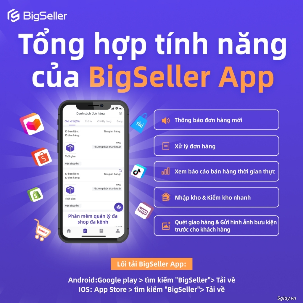 Hệ thống quản lý bán hàng ngon, bổ, Free: BigSeller, giúp bạn thành Big Seller - 1