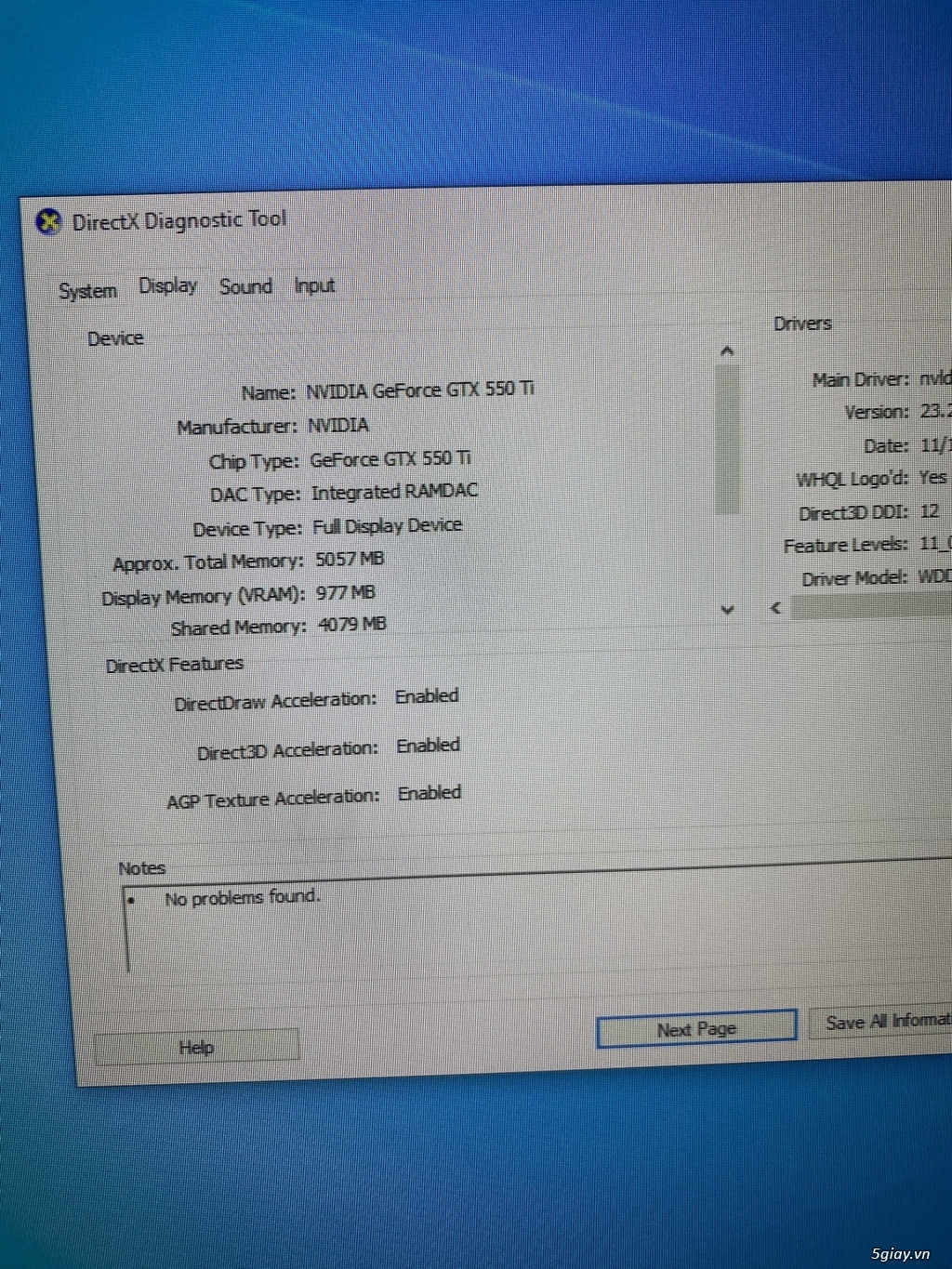 Bán bộ i5 ram8 vga gtx550ti màn led Aoc 27in...giá rẻ - 3