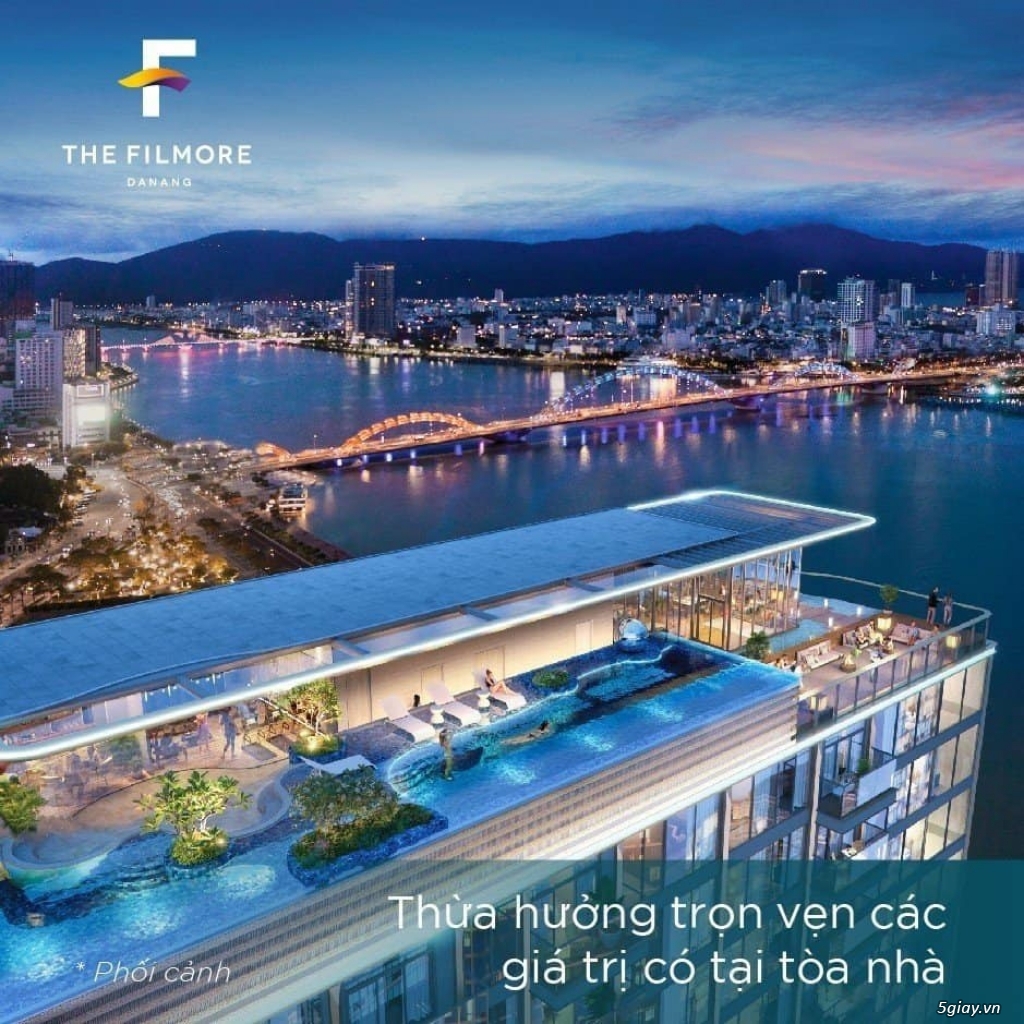 Bán căn 1PN The Filmore Da Nang siêu sang hướng Nam view Sông Hàn mát - 9