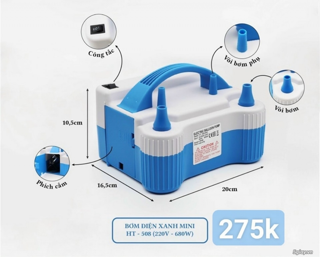 Phú Nhuận - Máy bơm bong bóng bằng điện giá tốt