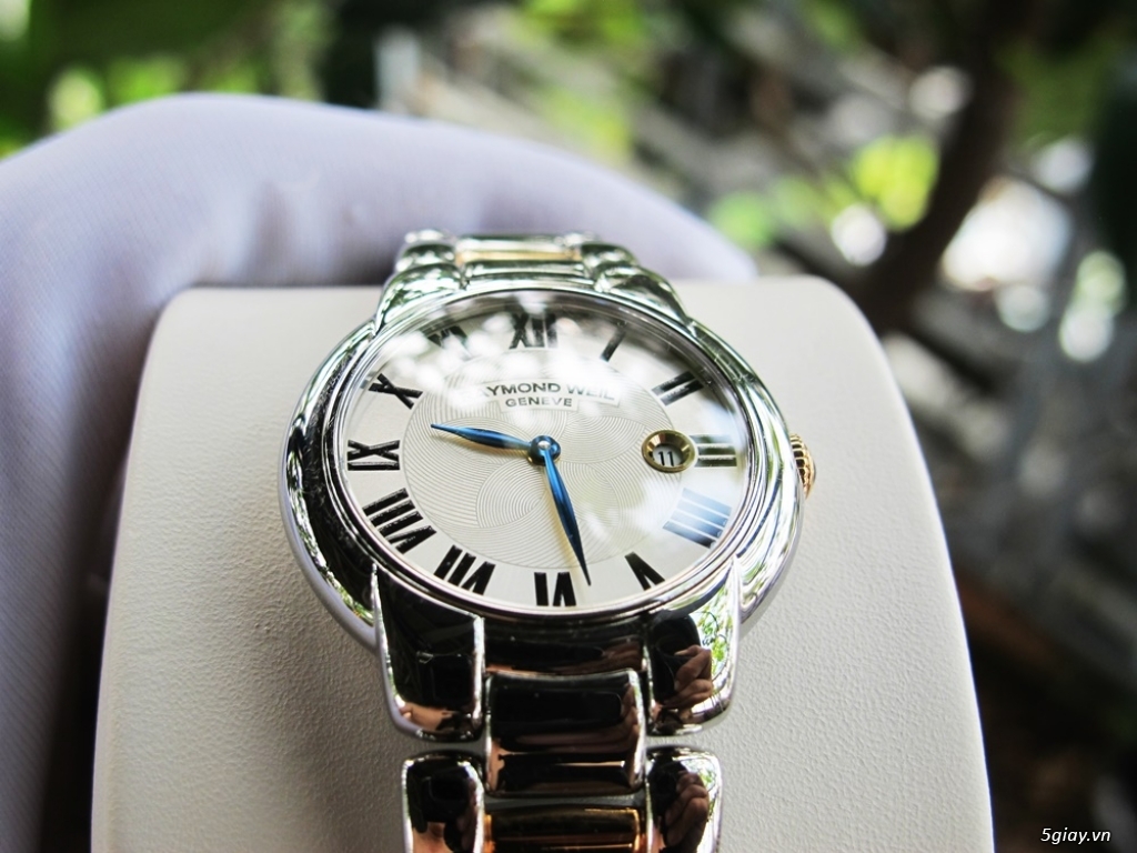 Đồng Hồ Nữ Raymond Weil Jasmine / Kim Nung Xanh - Demi Vàng Hồng 18k - 6