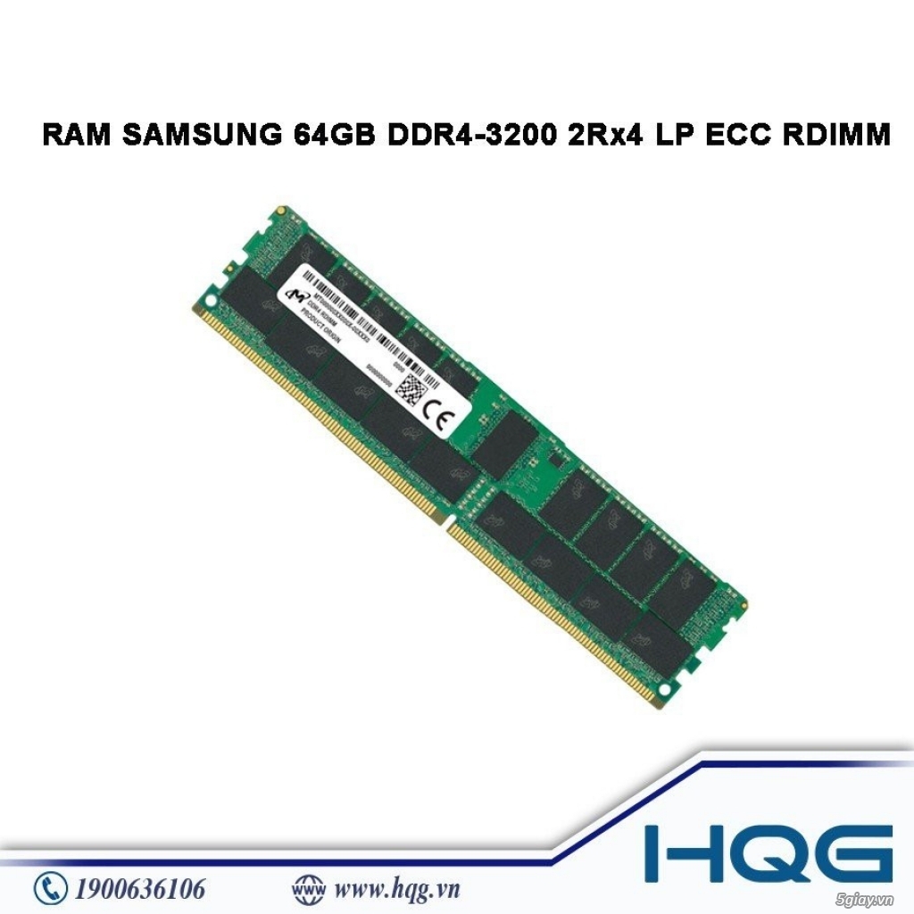 RAM SAM SUNG 64GB DDR4 - 3200 2Rx4 LP ECC RDIMM