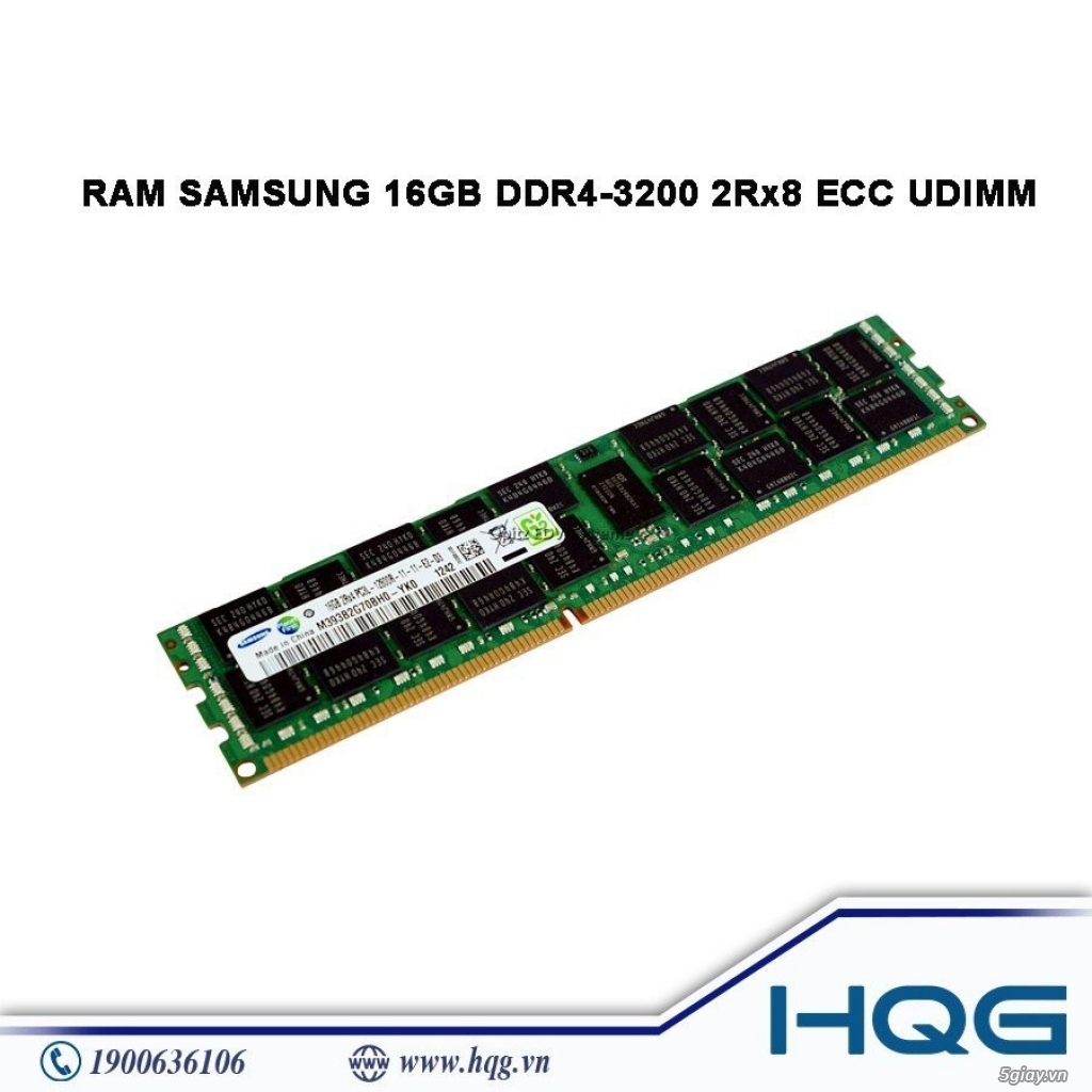 RAM SAM SUNG 16GB DDR4 - 3200 2Rx8 ECC UDIMM