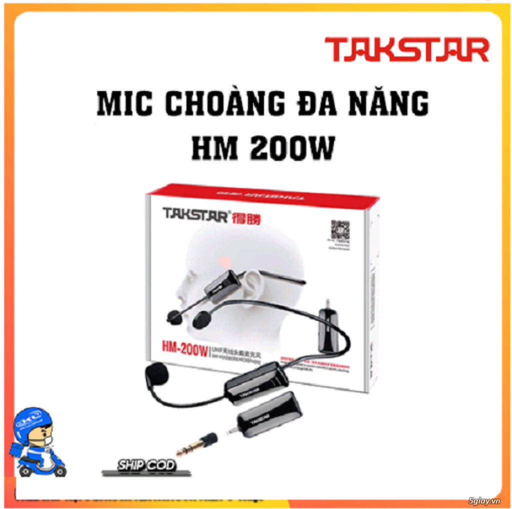 Micro không dây Takstar HM-220W thiết kế đeo tai gọn nhẹ - 4