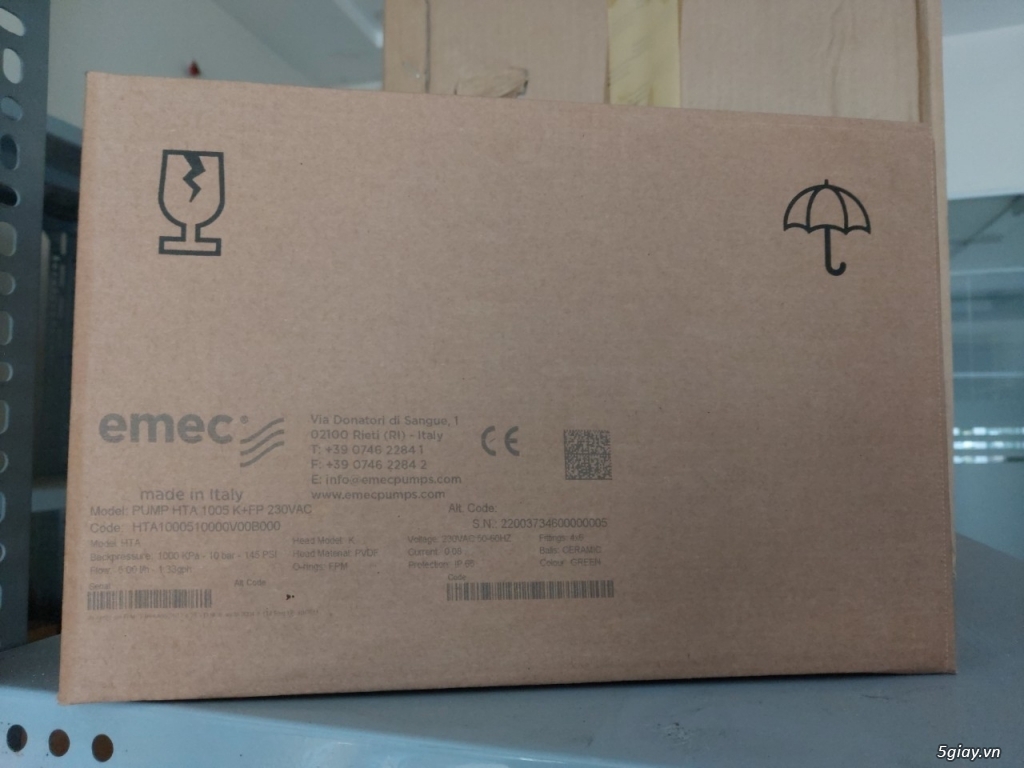 Bơm Định Lượng EMEC Italy Công Suất 05 Lít/h 10 Bar H Series HTA1005 - 3