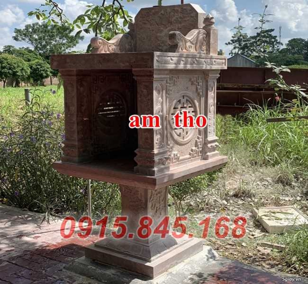 Hương án bằng đá đơn giản bán Hà Nam – am thờ nghĩa trang - 3