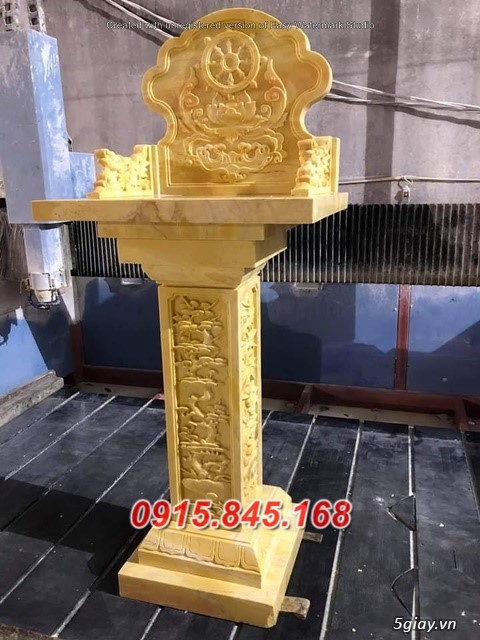 Hương án thiên thờ đá xanh tự nhiên bán Nam Định - 2
