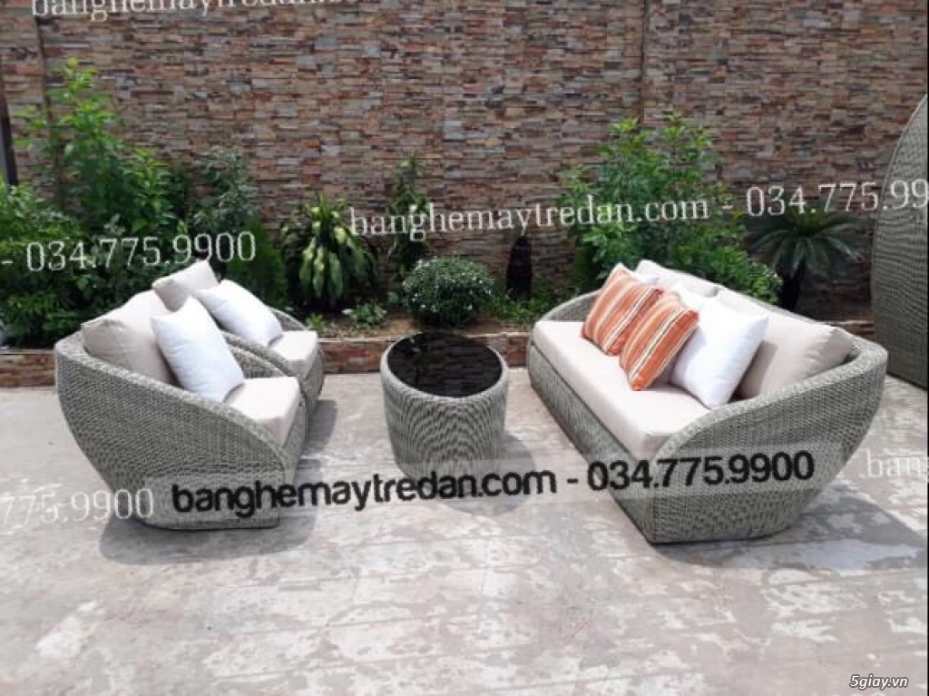Sofa nhựa giả mây phòng khách - Thư giãn và đẳng cấp - 1