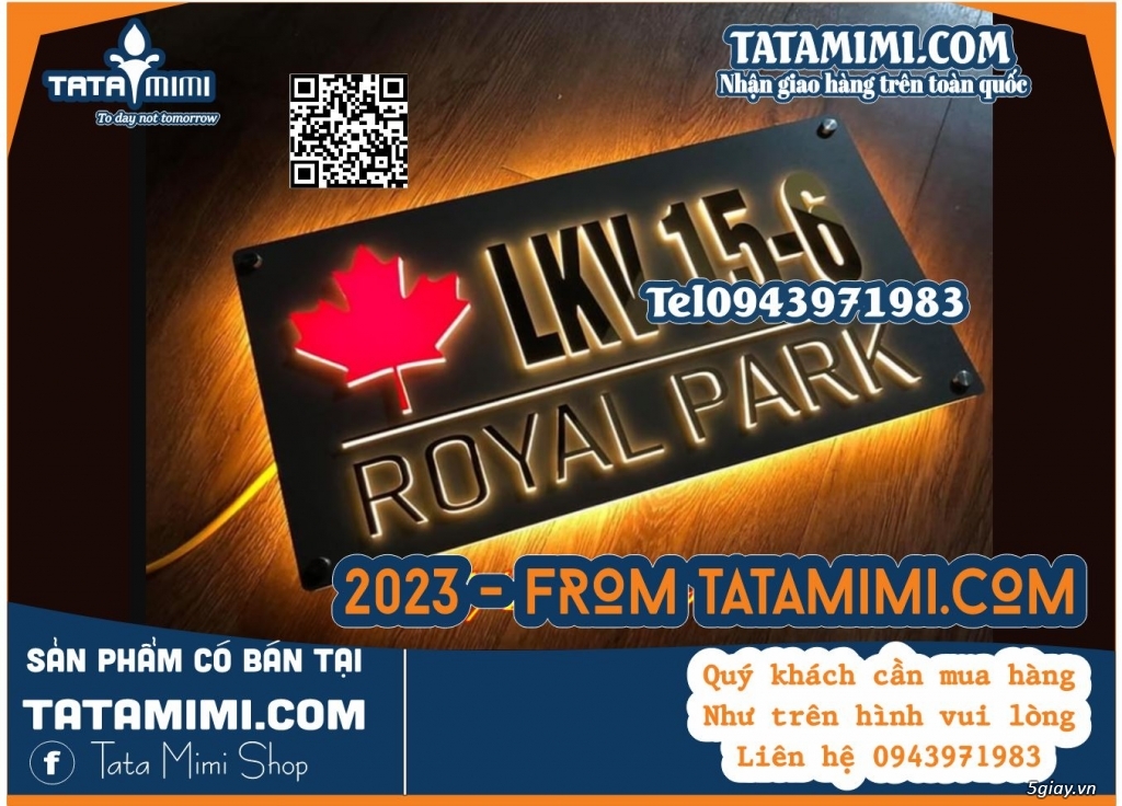 Biển số đẹp , biển led số nhà đẹp - 3