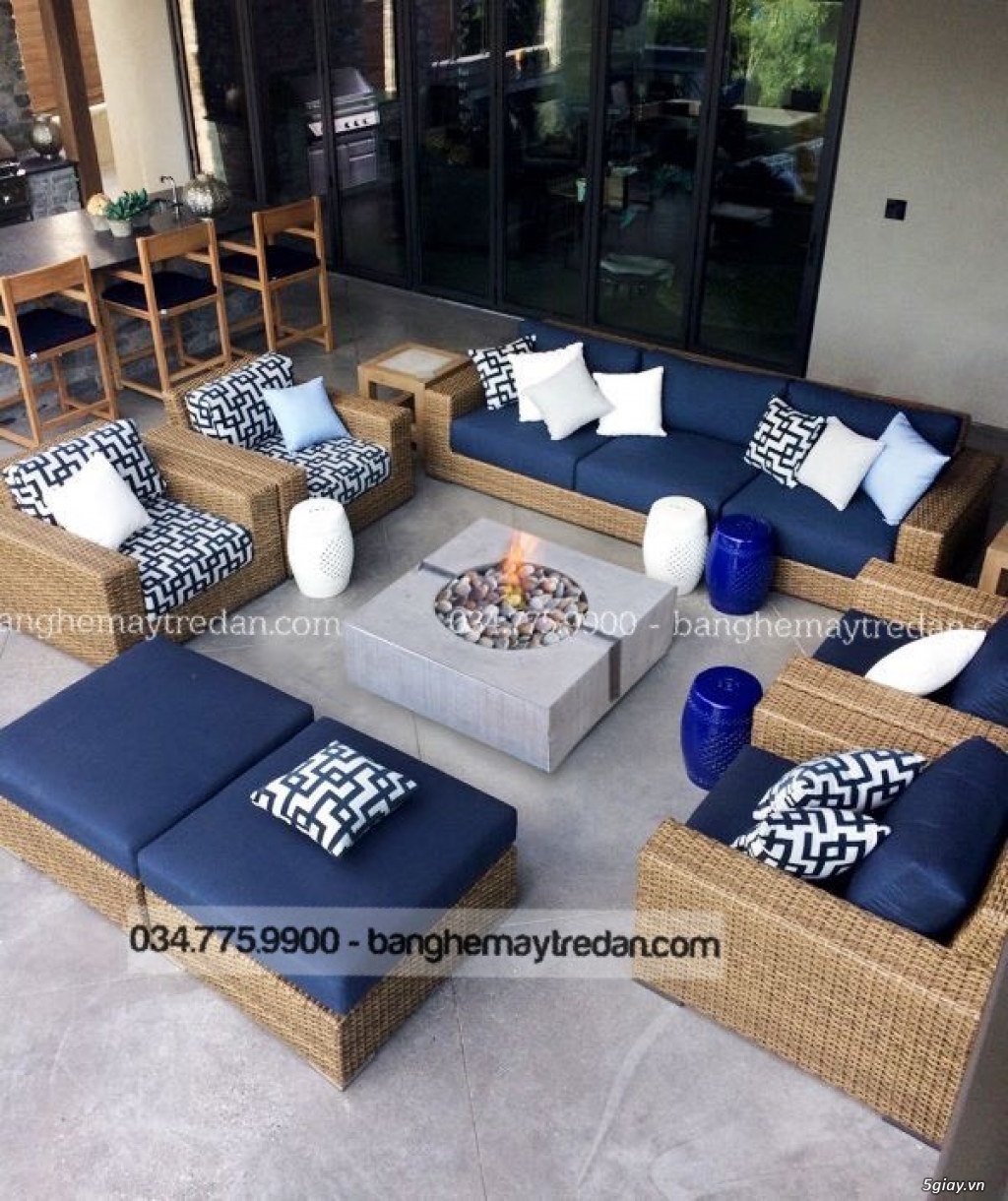 Sofa nhựa giả mây phòng khách - Thư giãn và đẳng cấp - 3