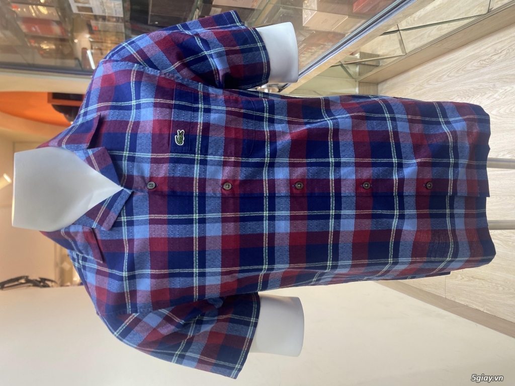 Áo sơ mi LACOSTE trẻ trung vải thấm hút tốt - 8