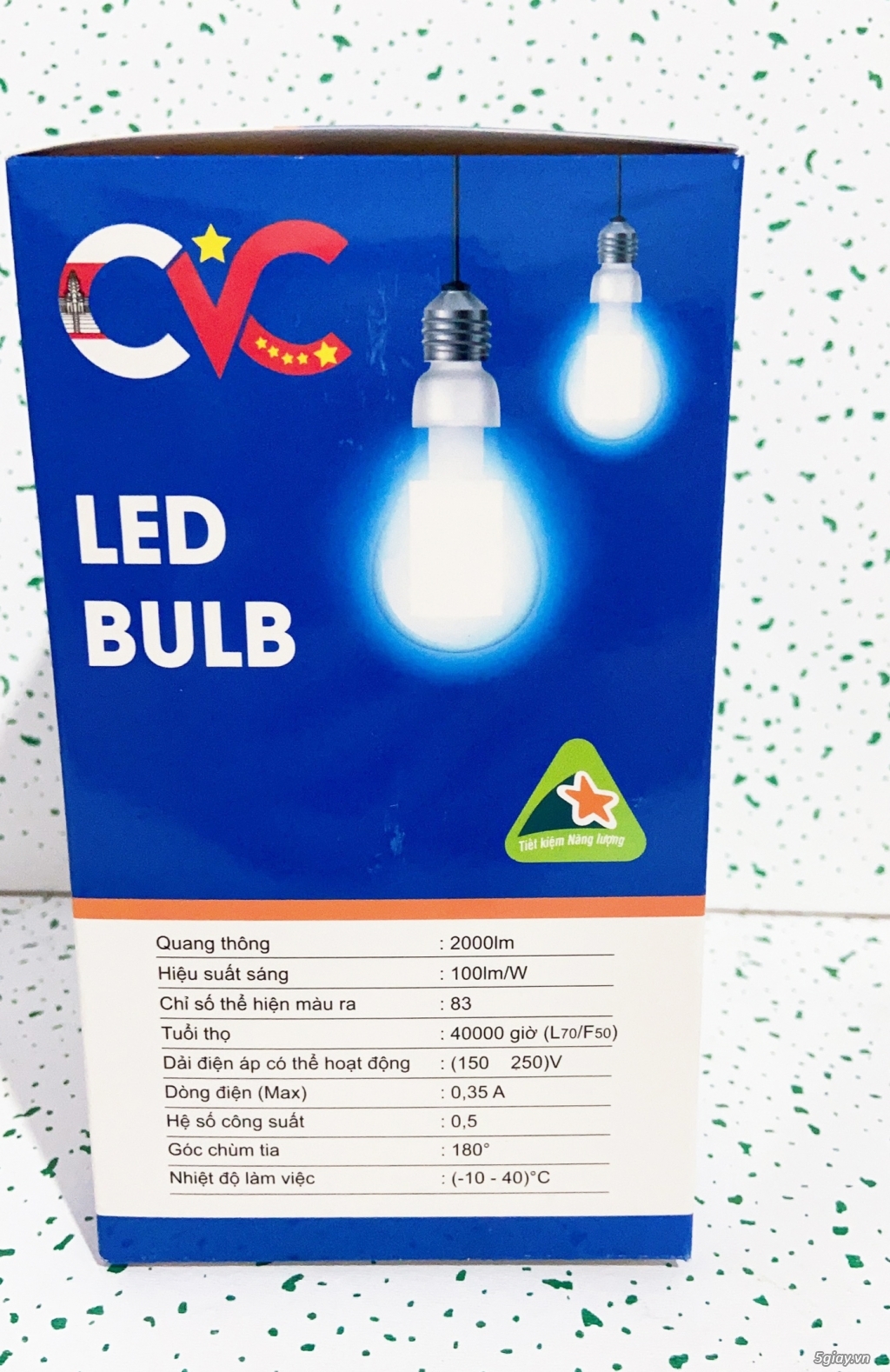 Bóng đèn led trụ 30W LED Bulb CVC sáng trắng - Loại TỐT - 3