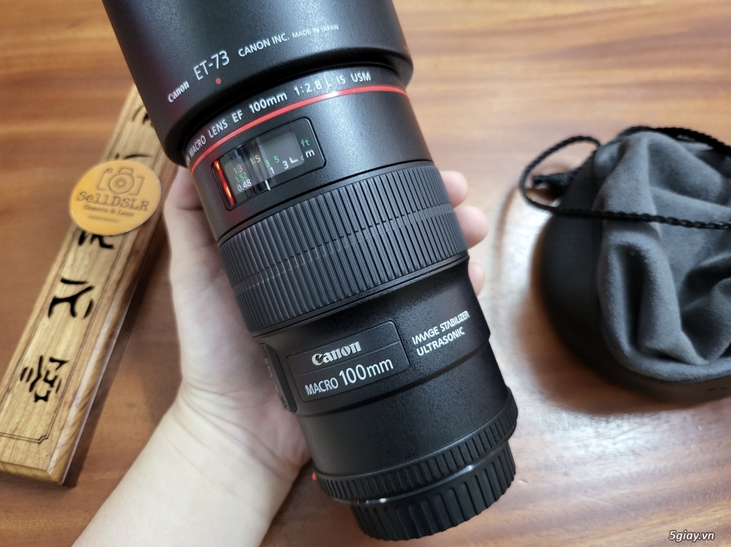 Canon 100F2.8 L IS Macro mới keng 99% - 2