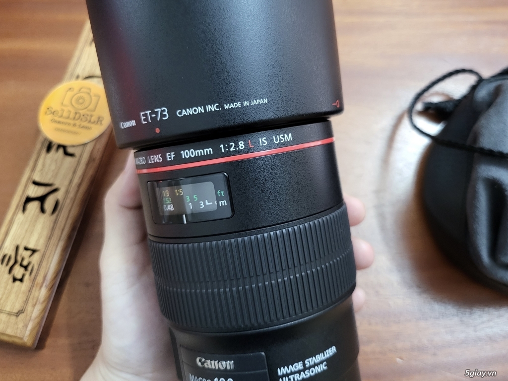 Canon 100F2.8 L IS Macro mới keng 99% - 1