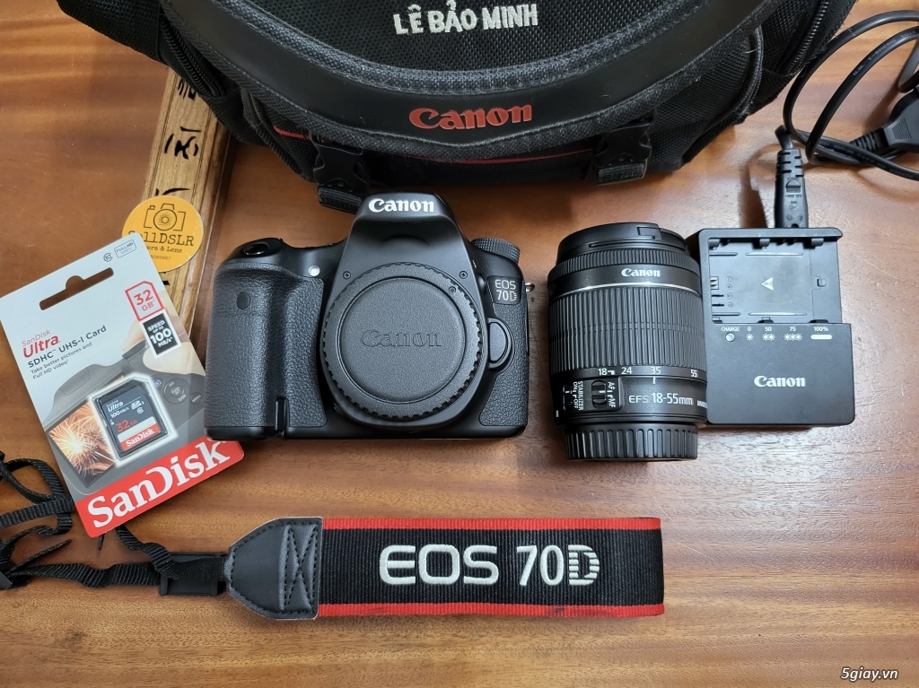 Combo Canon 70D + 18-55 STM đẹp sưu tầm 900 shot